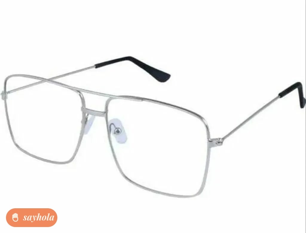 metal frame unisex square sunglasses