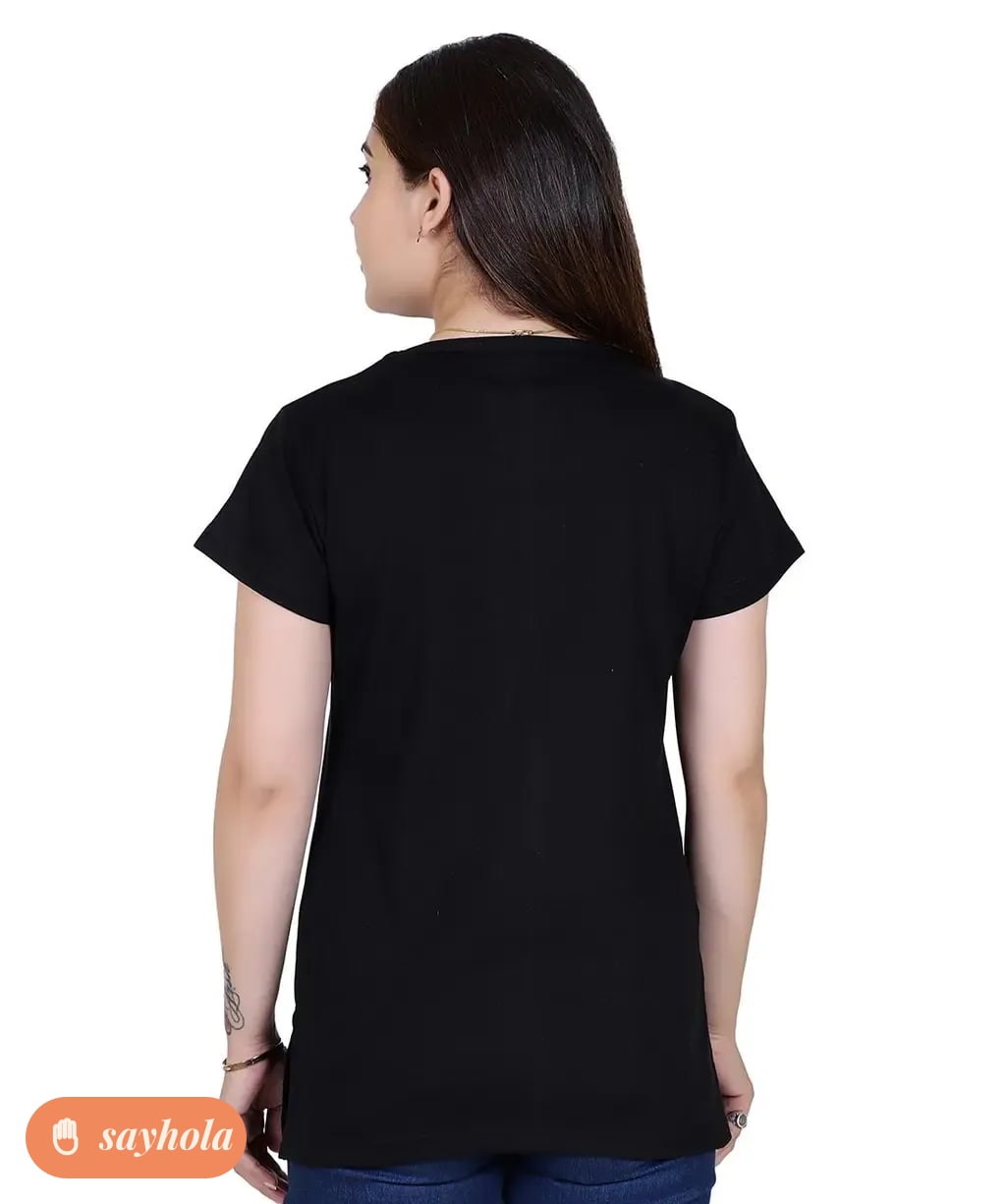 cotton printed women's long top