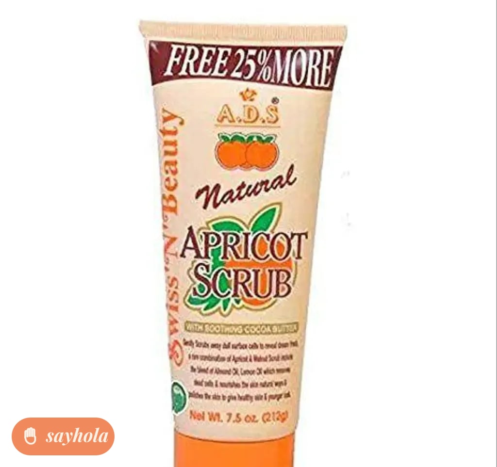 natural apricot scrub with gentle exfoliation