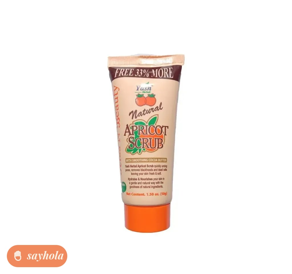 natural apricot scrub with gentle exfoliation
