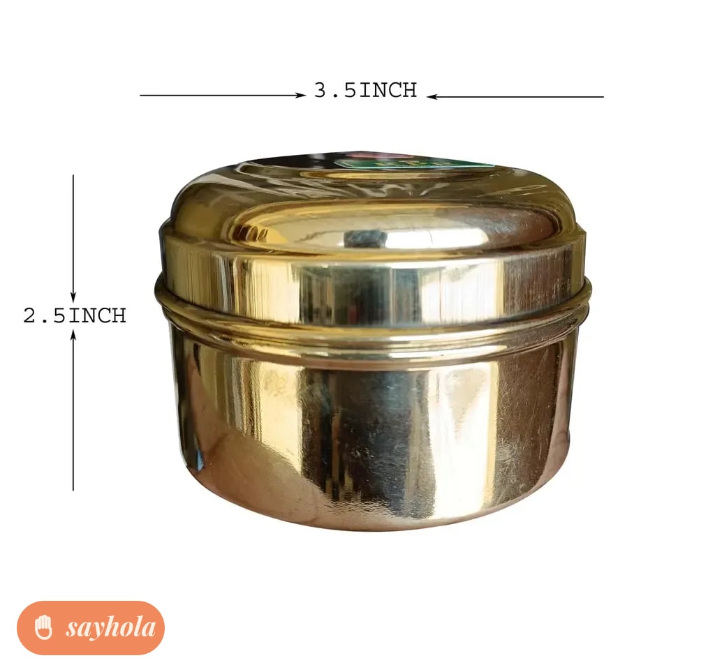 handmade brass container set of 2 400 ml