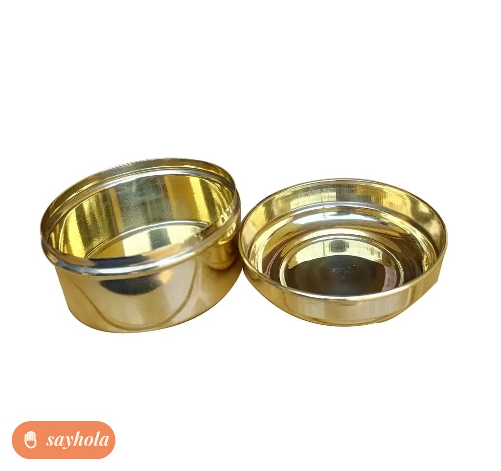 handmade brass container set of 2 400 ml