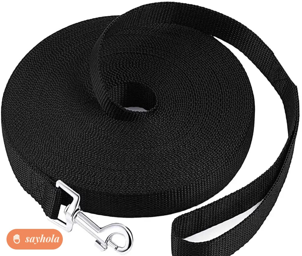 cotton nylon dog training leash 3m red