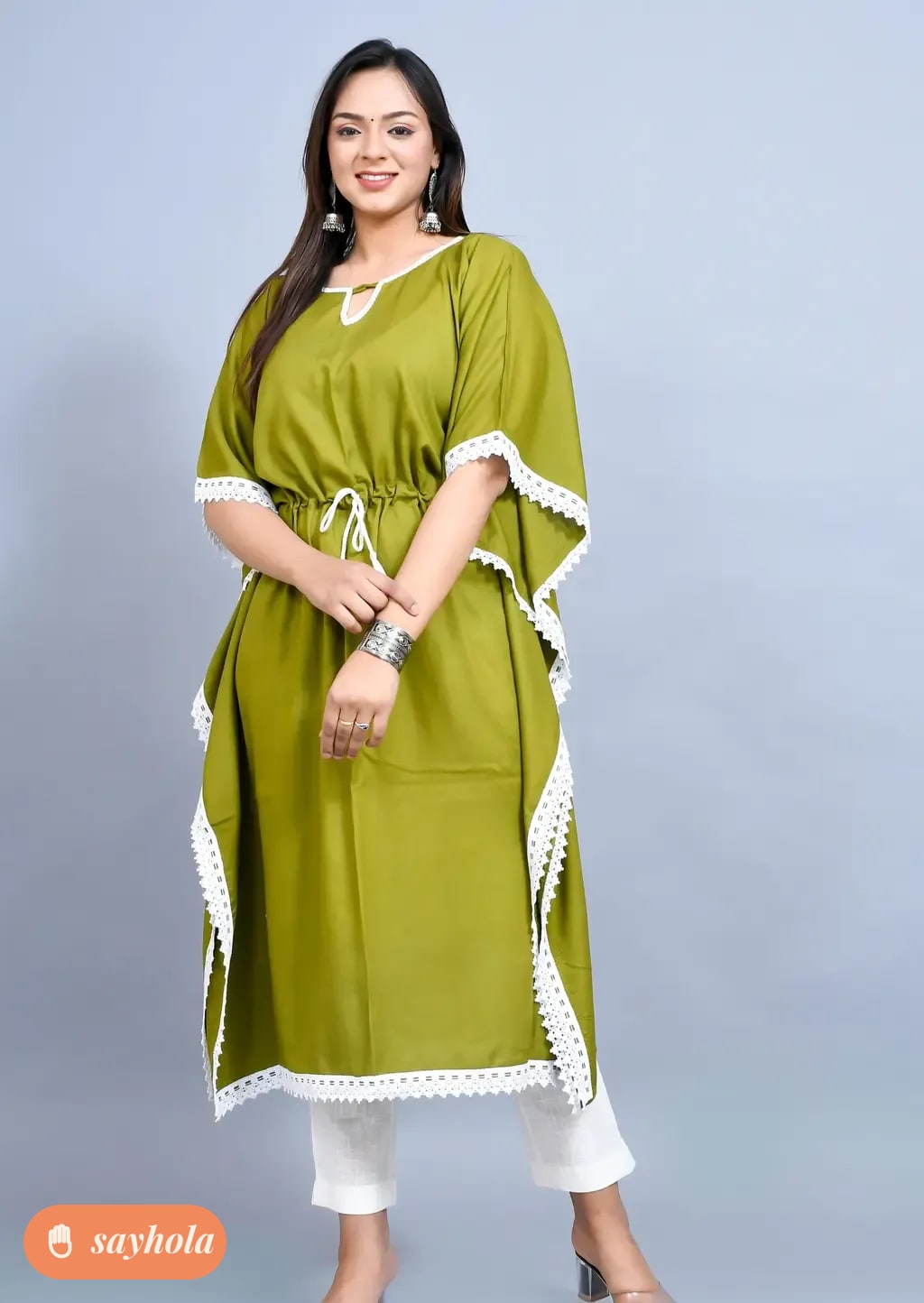comfortable rayon kaftan for indian summers
