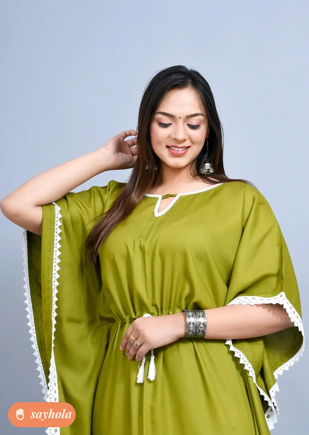 comfortable rayon kaftan for indian summers
