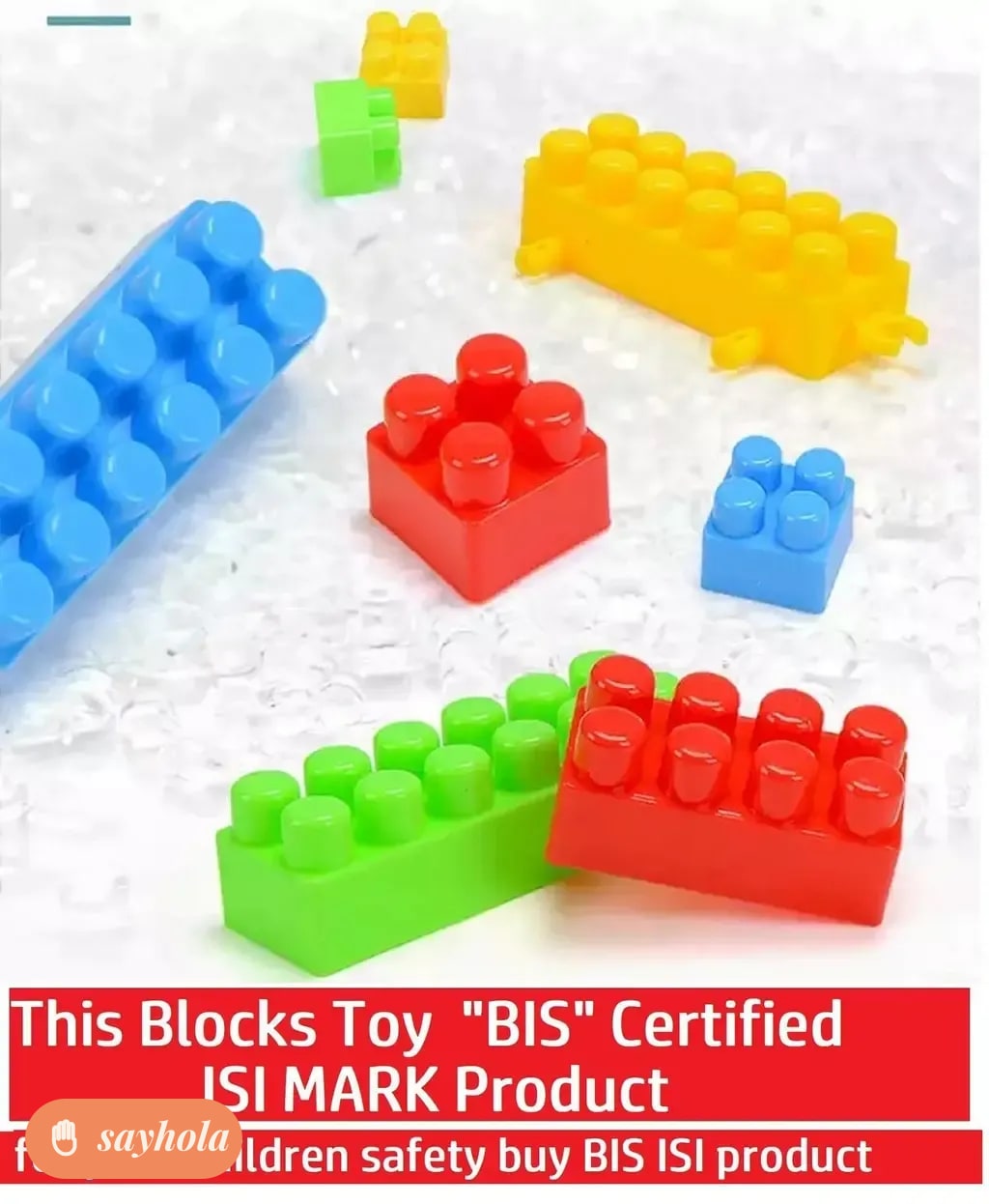45 piece bis certified building blocks with wheels