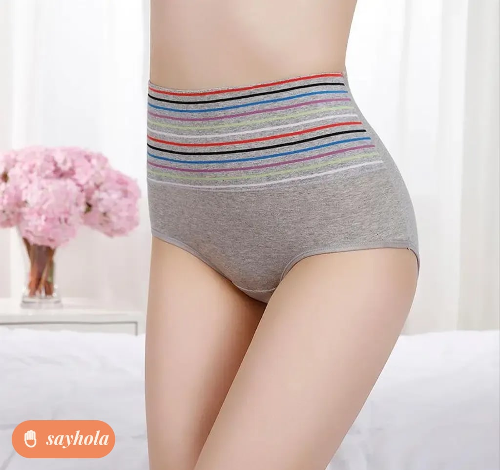 cotton blend high waist body shaper panty