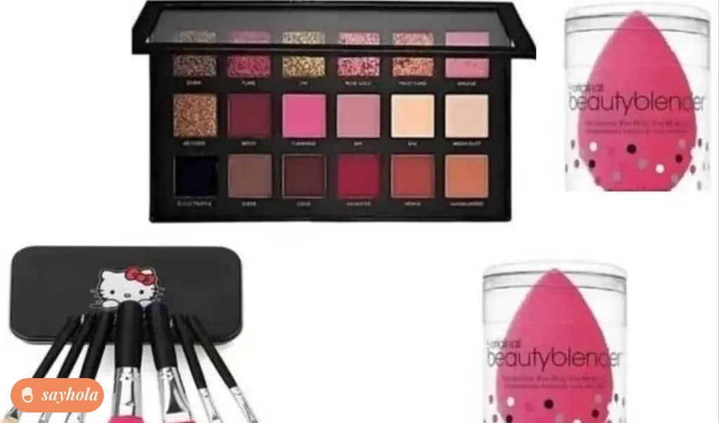 professional eyeshadow palette and makeup brushes set