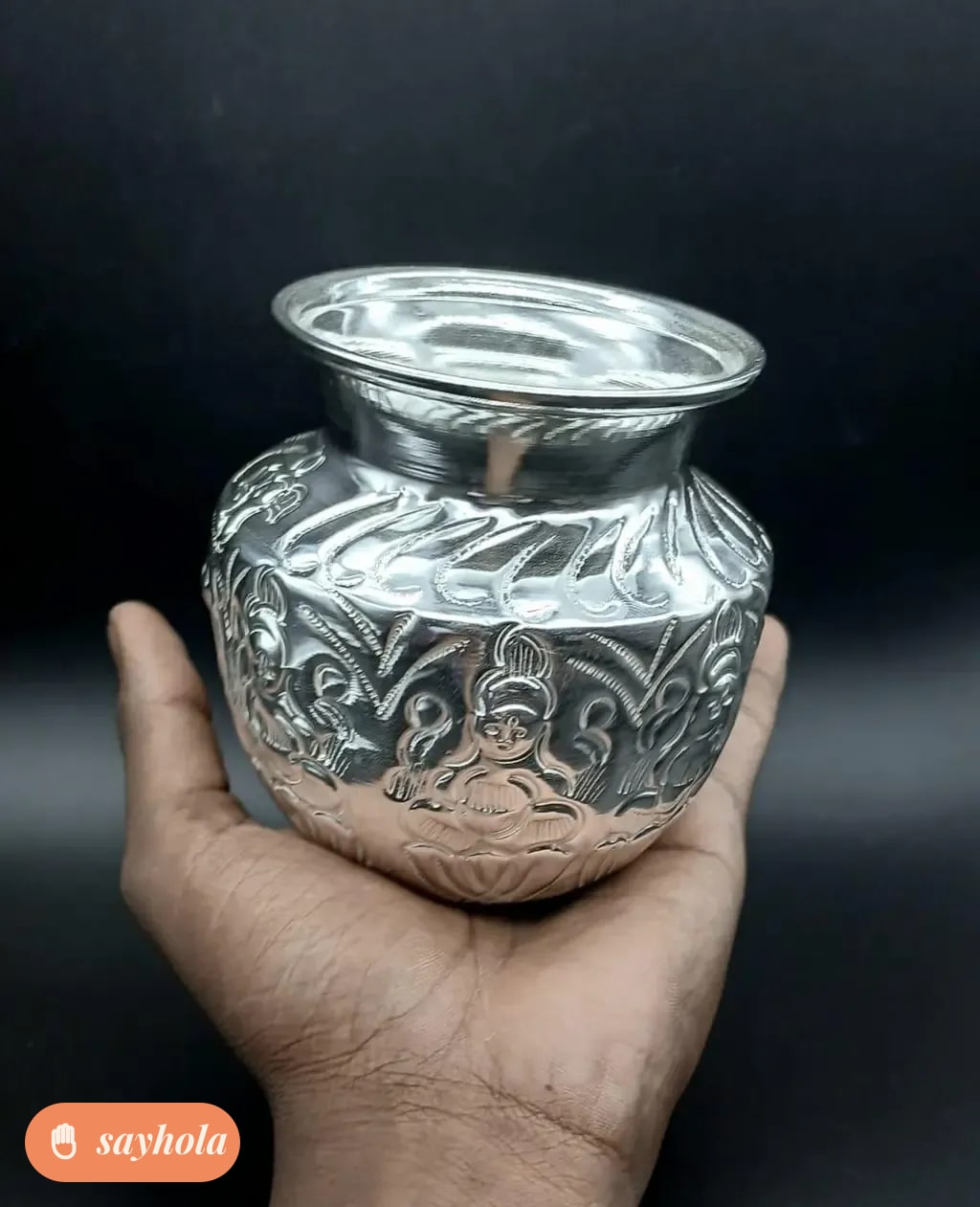 asta lakshmi chambu with german silver plating