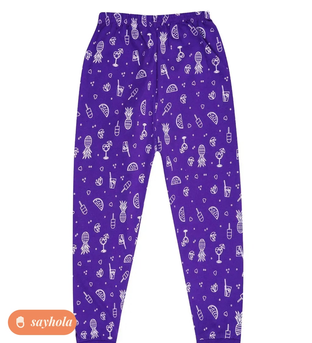 printed cotton track pants for babies 4 colour combo