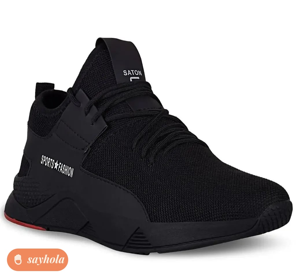 breathable mesh lace-up casual shoes