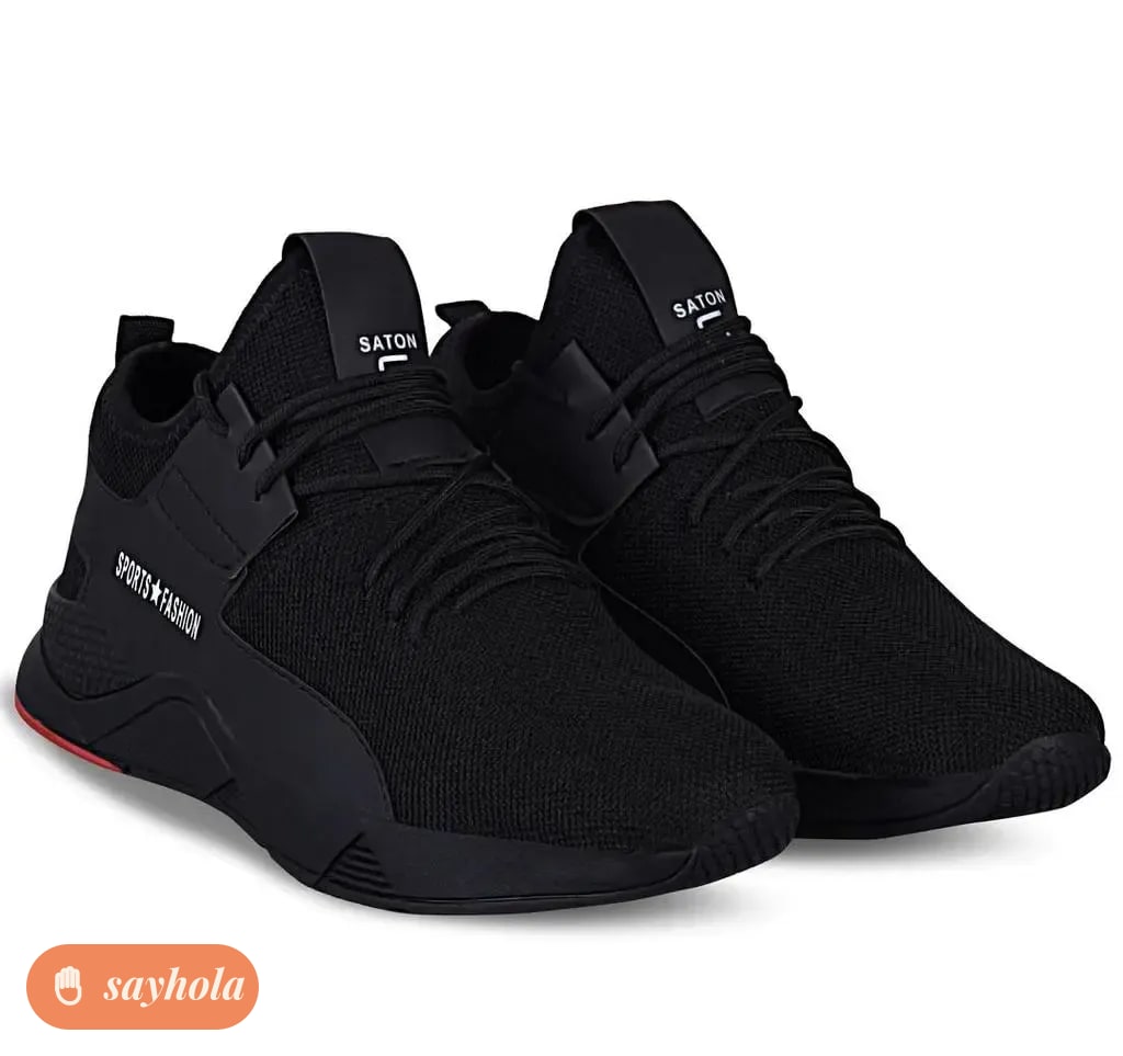 breathable mesh lace-up casual shoes