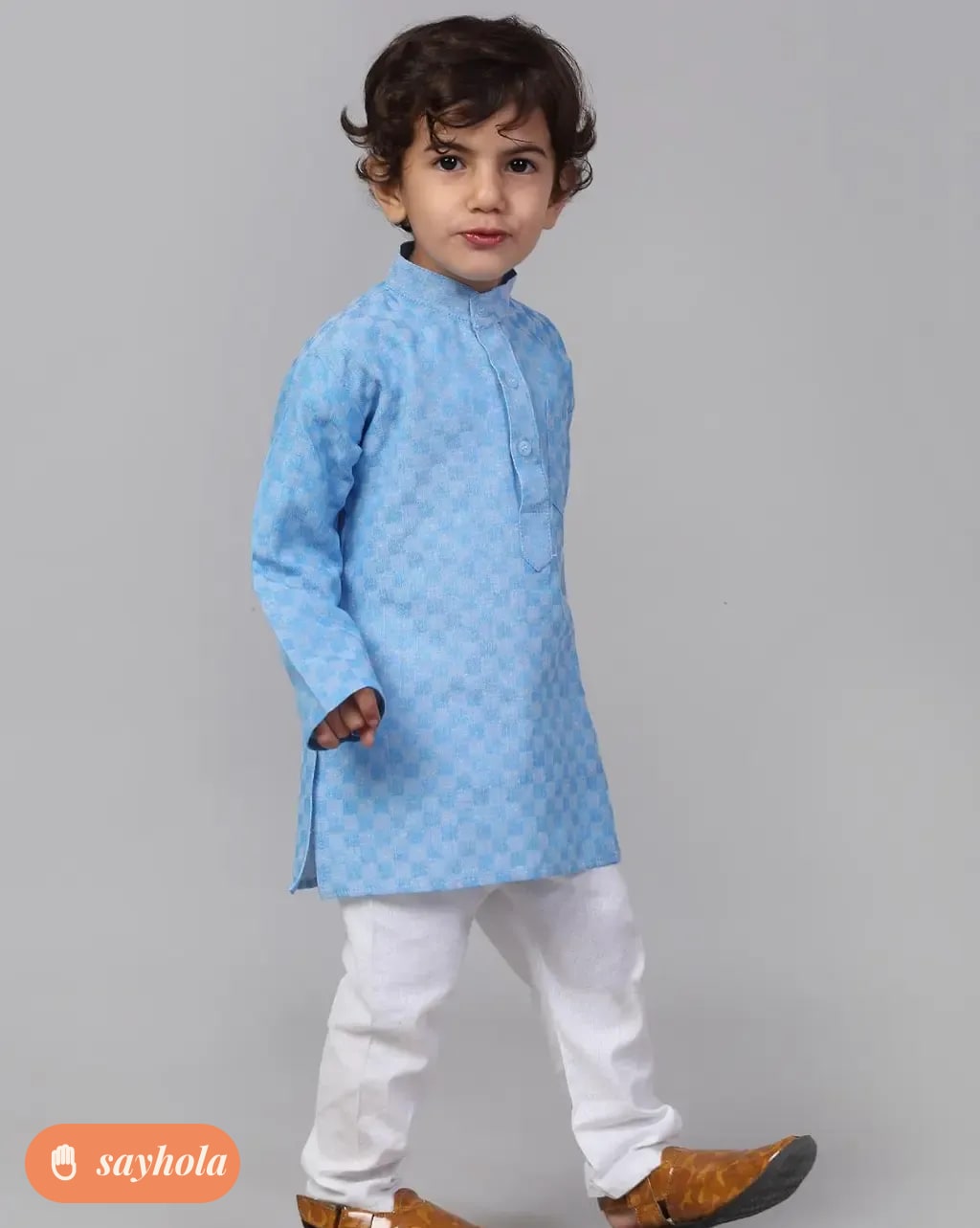 boys cotton kurta pyjama set