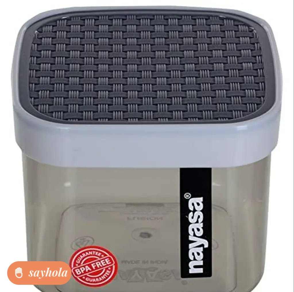 airtight reusable plastic food containers set of 6
