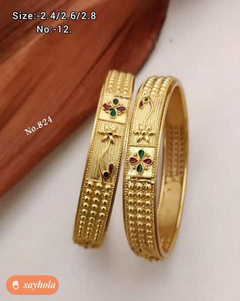 gold plated bangles for women