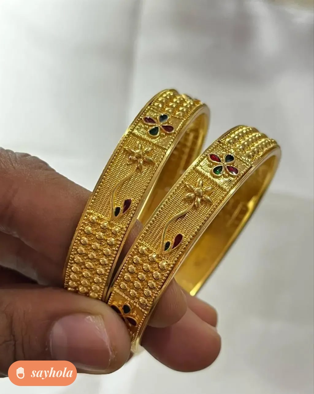 gold plated bangles for women