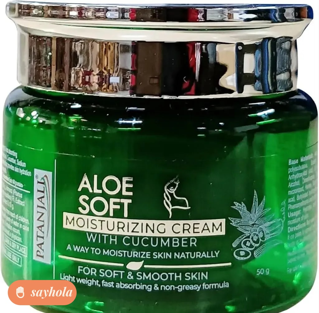 aloe soft moisturizing cream with cucumber 50g pack of 2