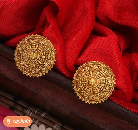 gold plated adjustable earrings for women