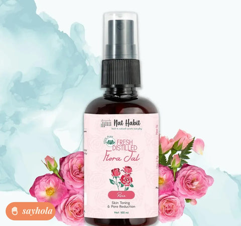 nat habit pure gulab jal rose water toner 100ml