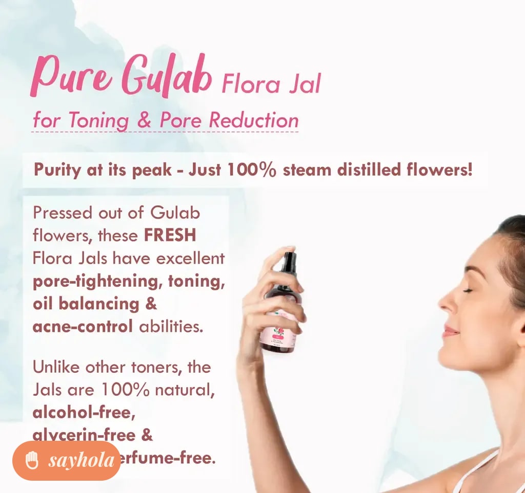 nat habit pure gulab jal rose water toner 100ml