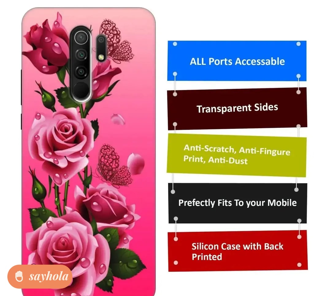 silicone back cover for redmi 9 prime poco m2