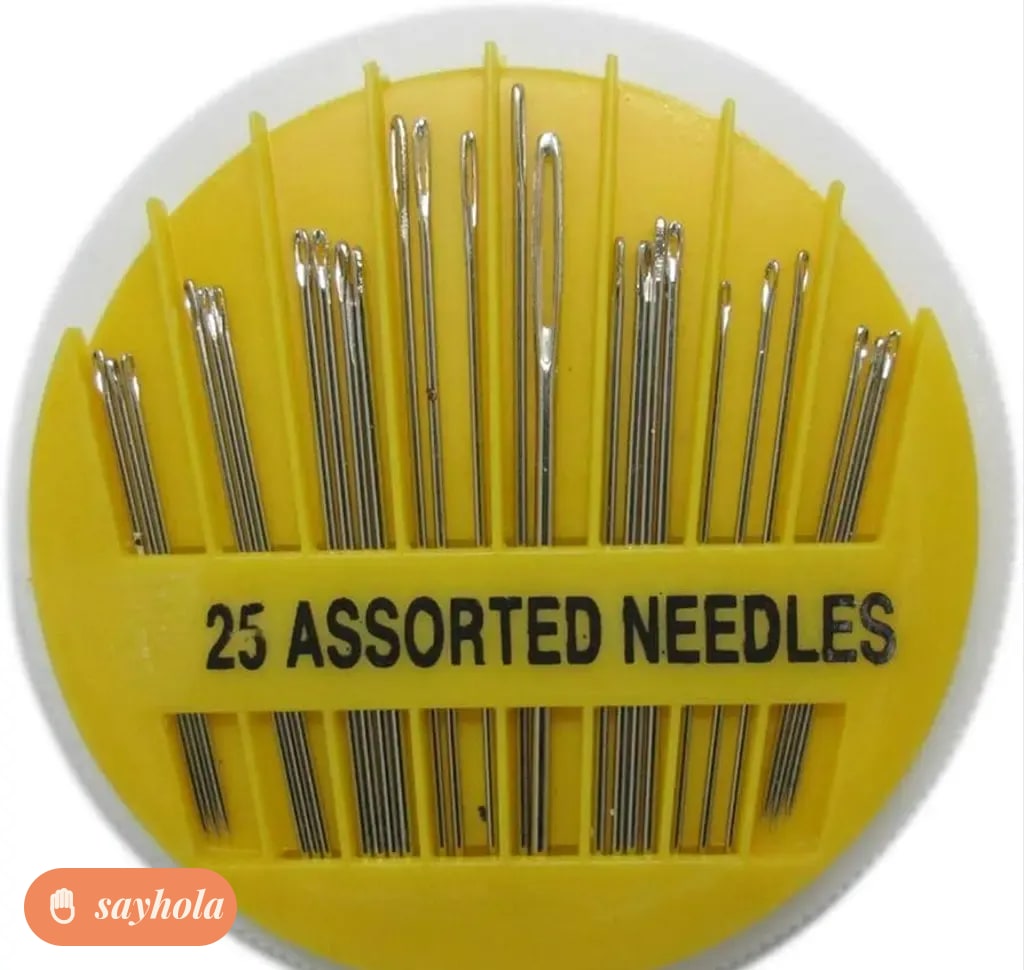 set of 50 assorted hand stitching needles