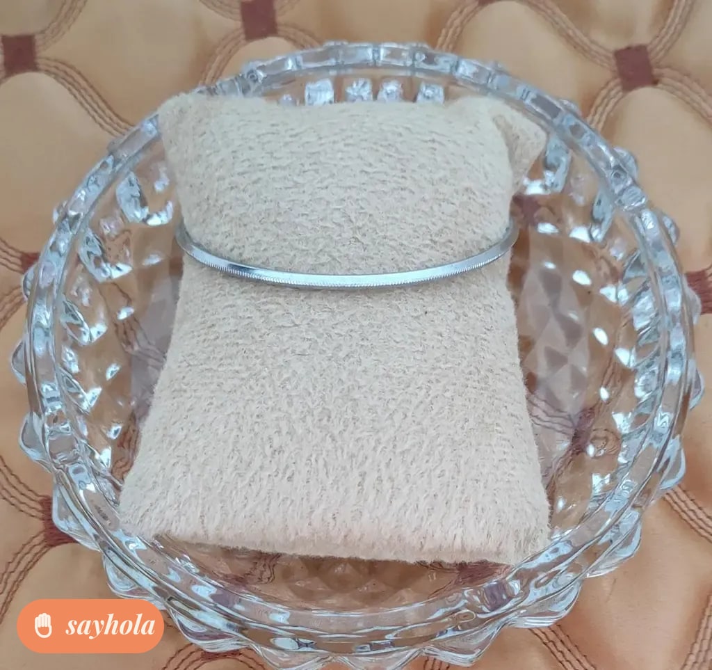 silver plated sikh khalsa kada cuff bracelet