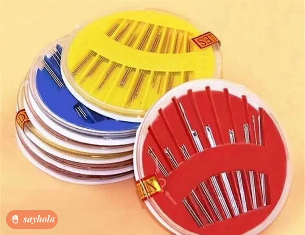 set of 50 assorted hand stitching needles