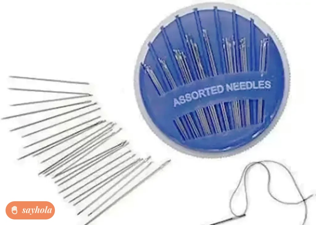set of 50 assorted hand stitching needles