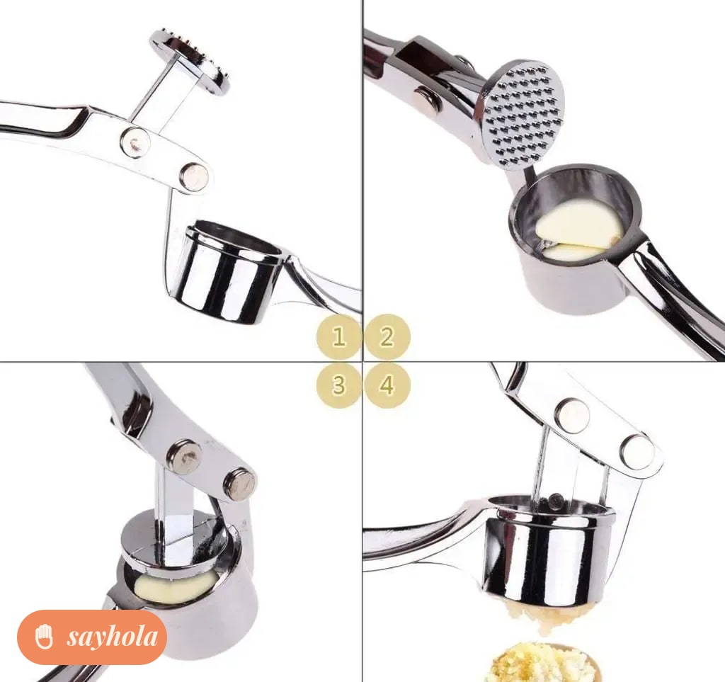stainless steel garlic and ginger crusher