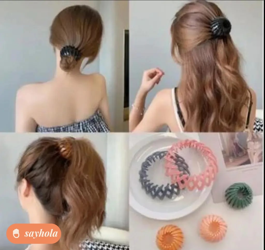 set of 6 bird nest hair clips for women