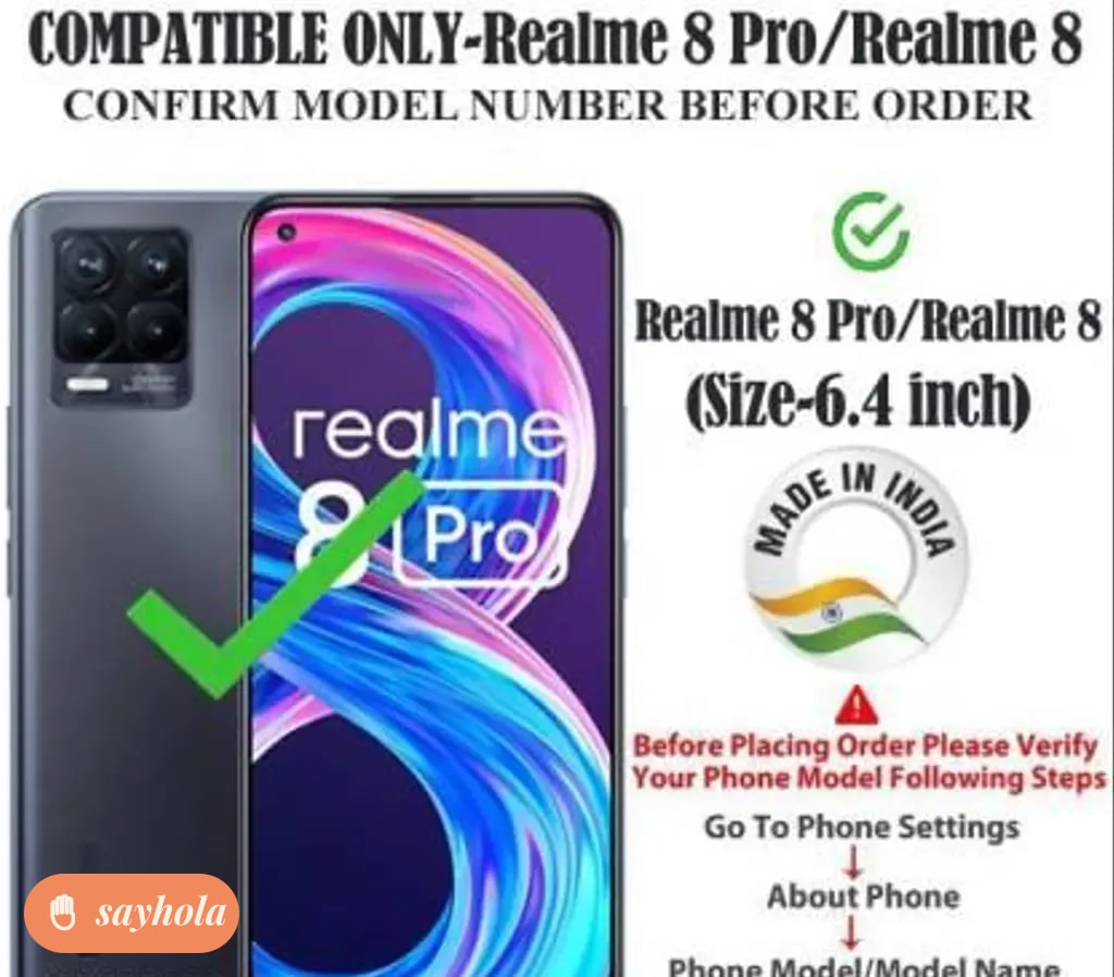 aarov flip cover case for realme 8 pro