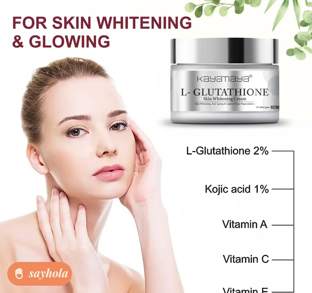 kayamaya l-glutathione face cream for brightening