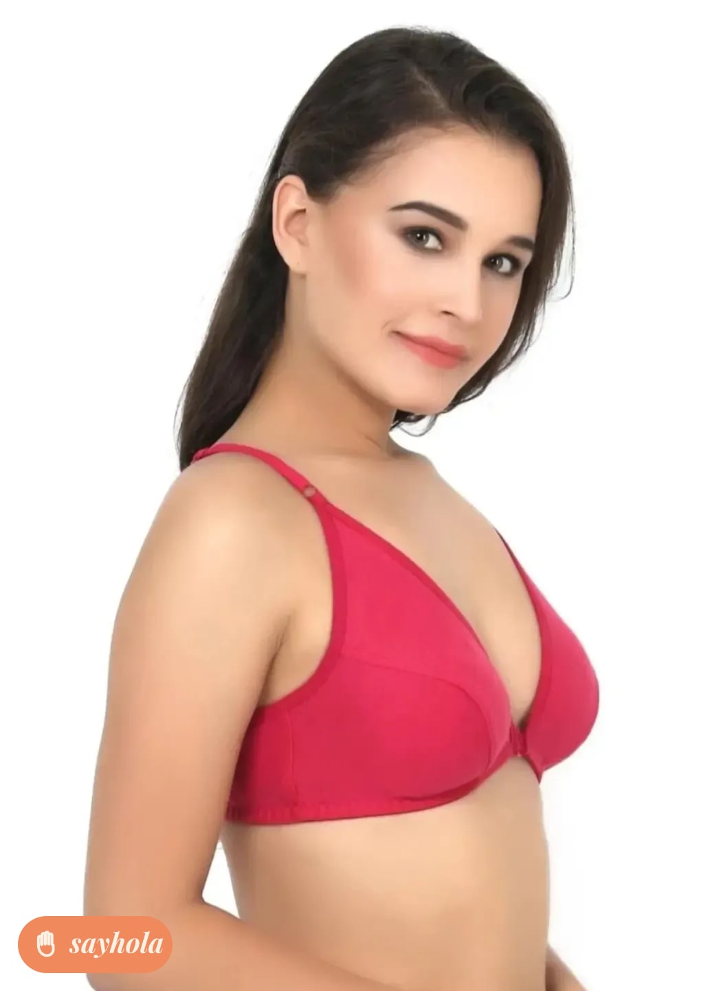 front open cotton bra non wired plunge