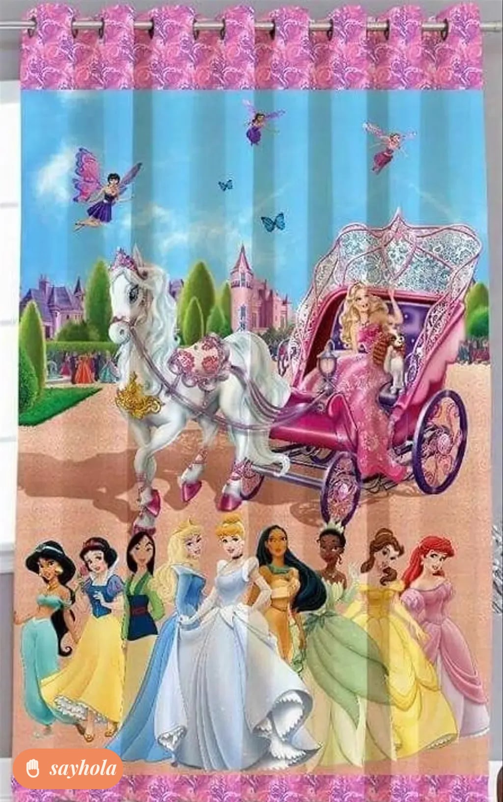 digital printed polyester curtain 7 feet