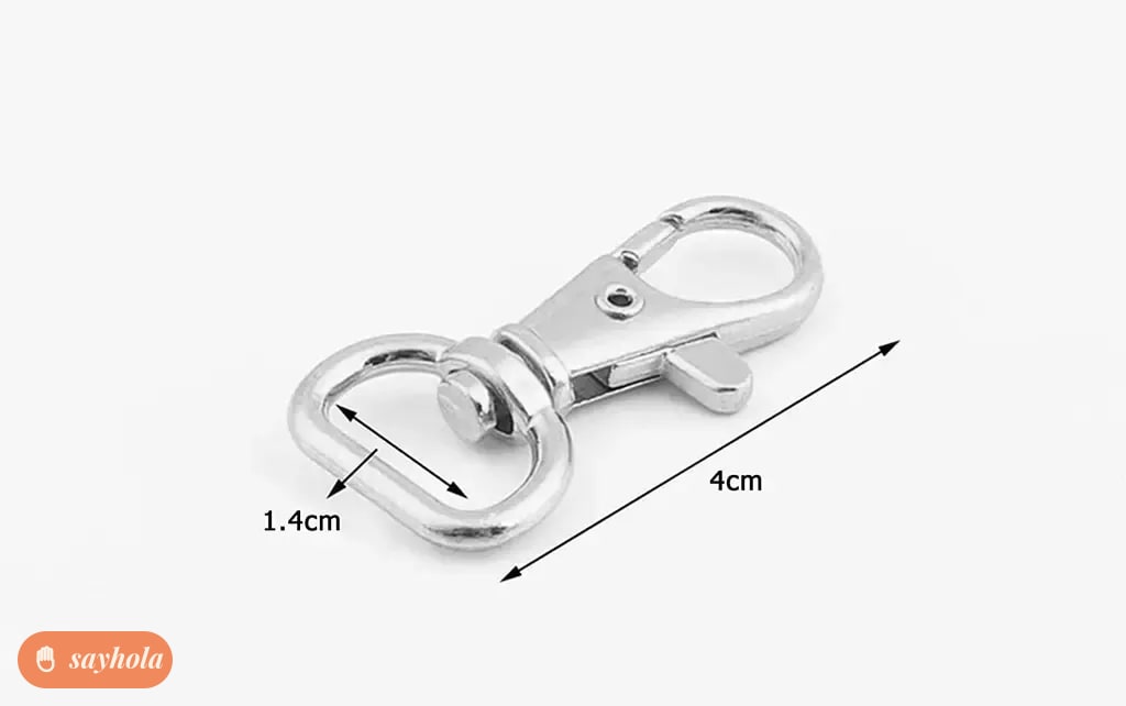 metal swivel d ring lobster claw clasps pack of 10