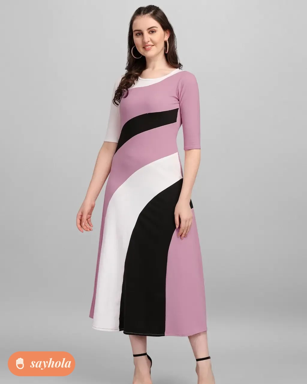women’s empire dress in stretch lycra