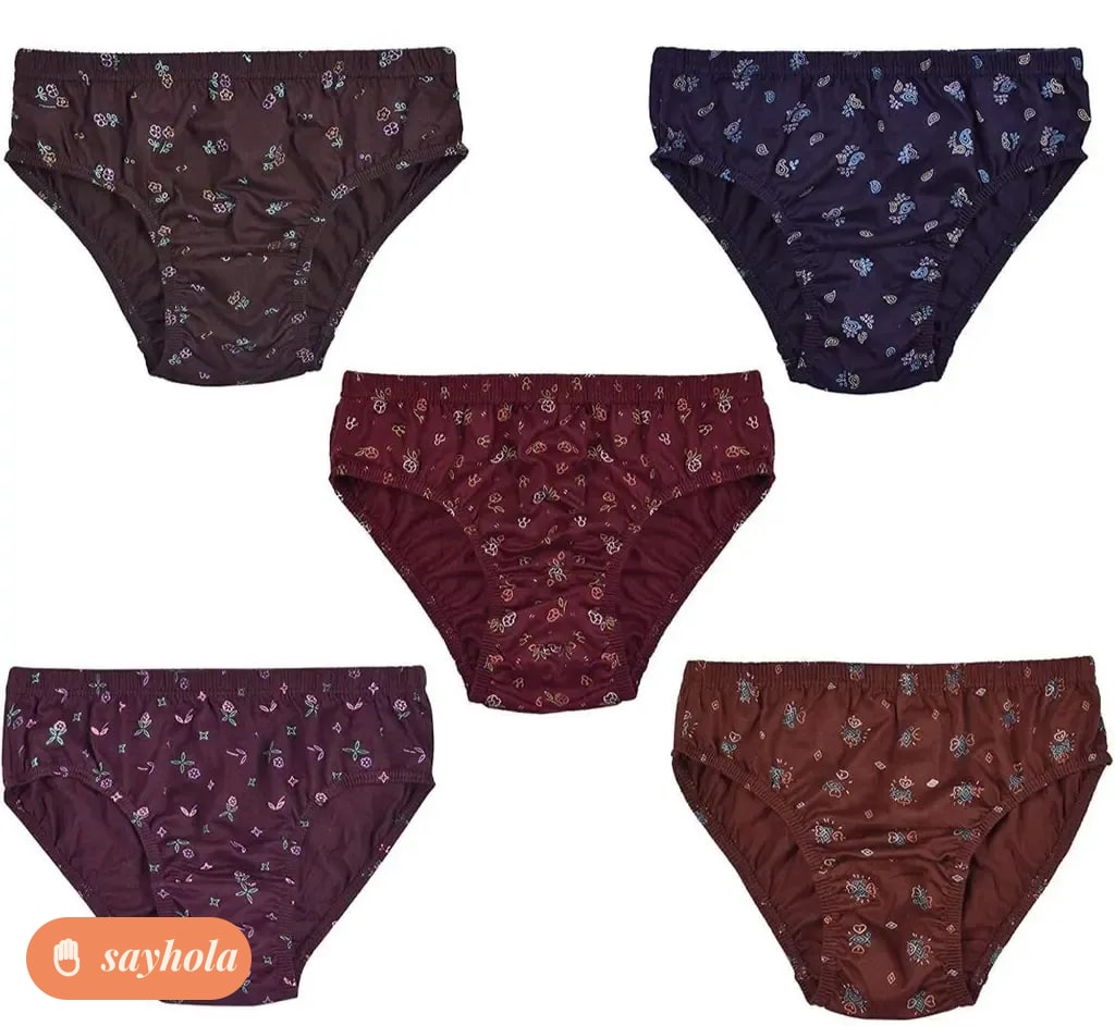 soft cotton panty set in assorted prints