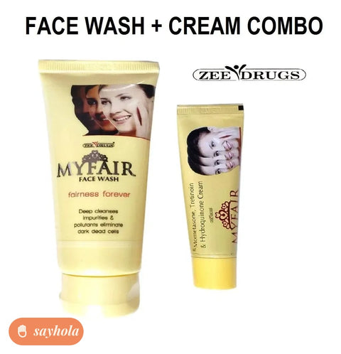 my fair cream and face wash combo for glowing skin