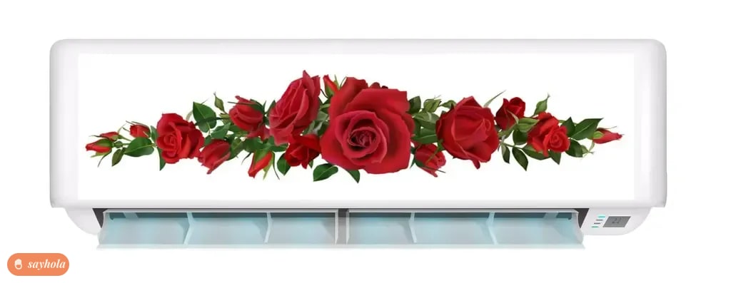 pvc vinyl air conditioner sticker