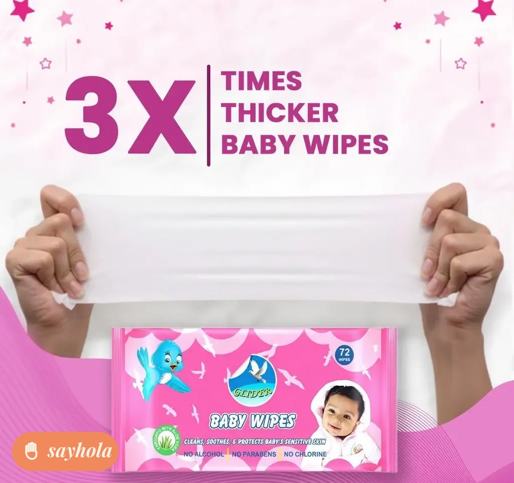 glider baby wipes with aloe vera and vitamin e