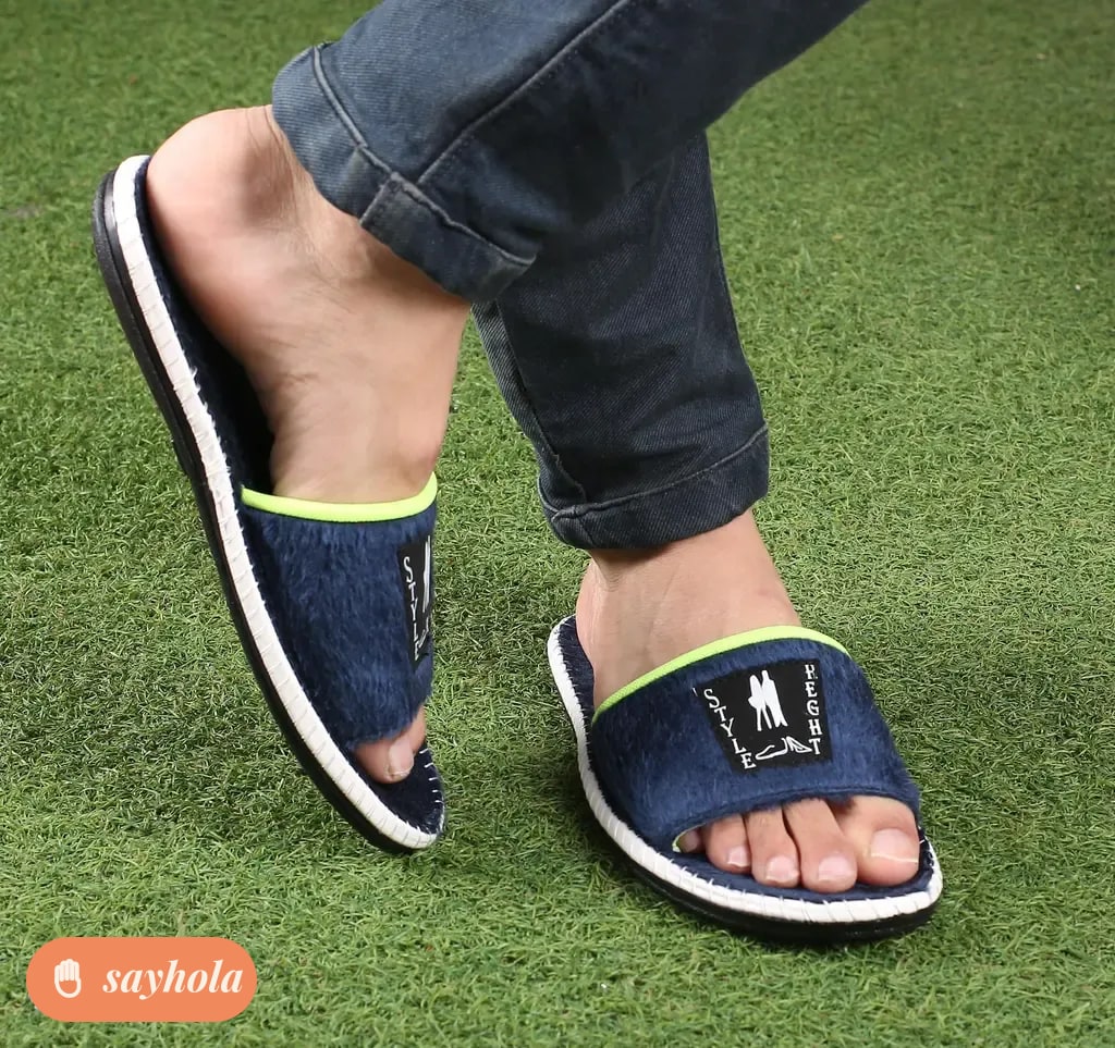 velvet sliders for men