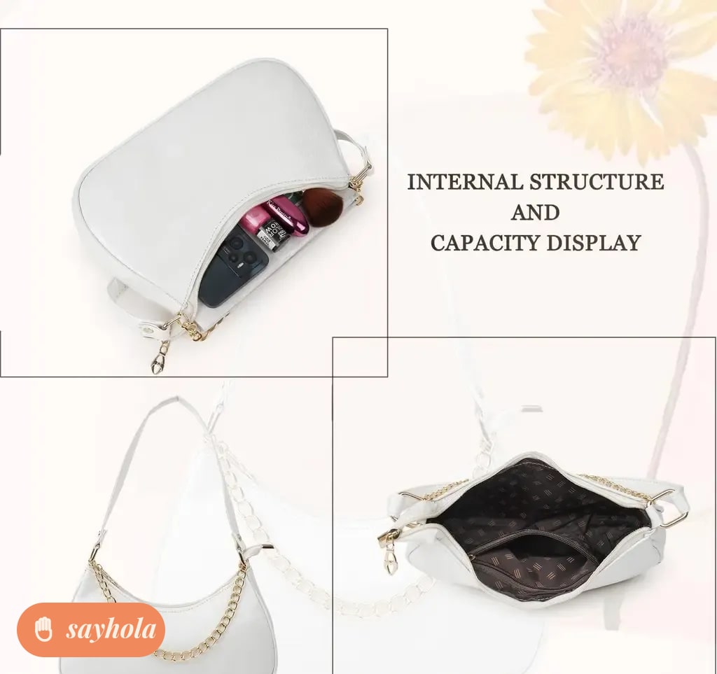 sleek faux leather slingbag