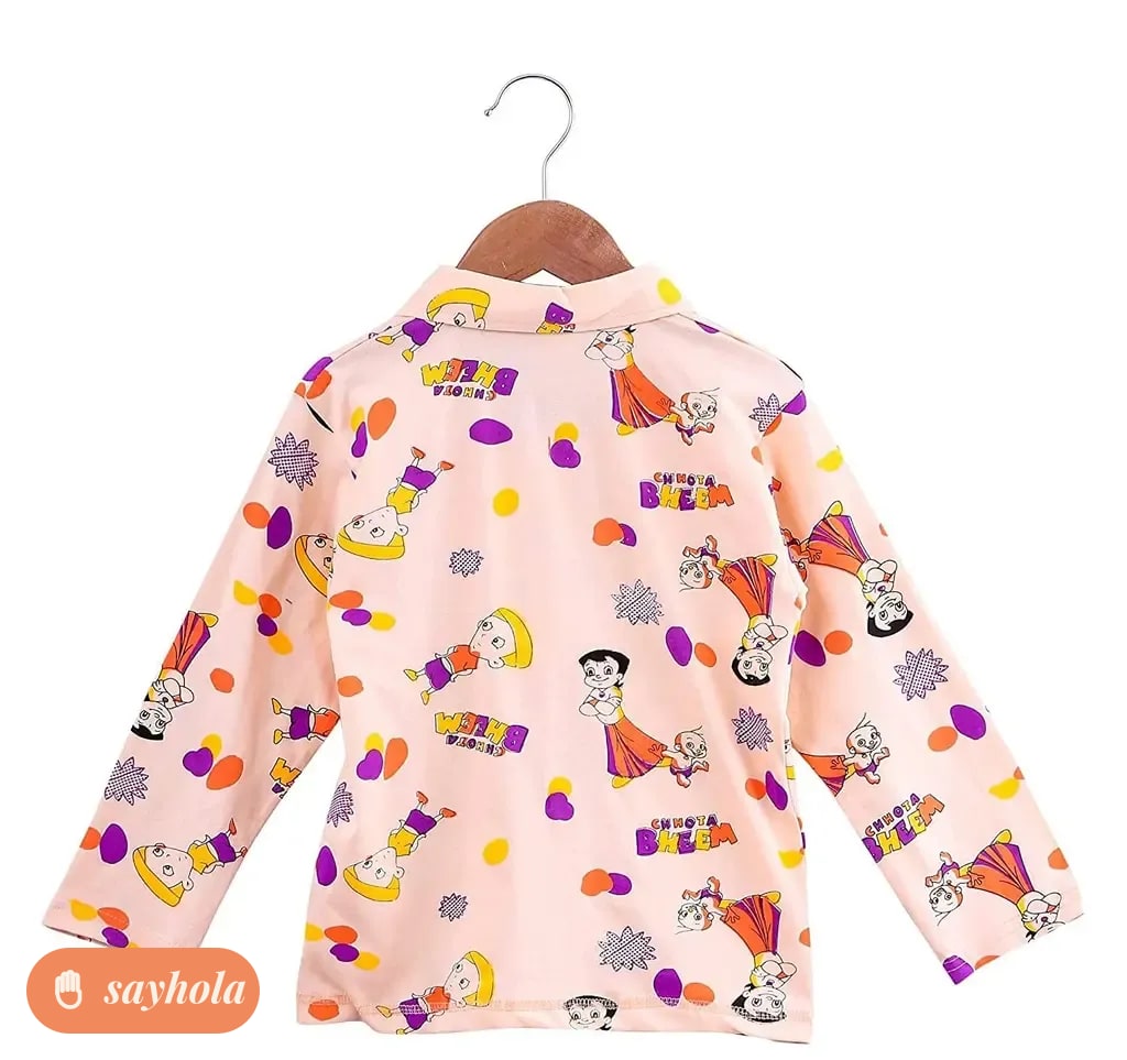 cotton nightwear set for kids pack of 2