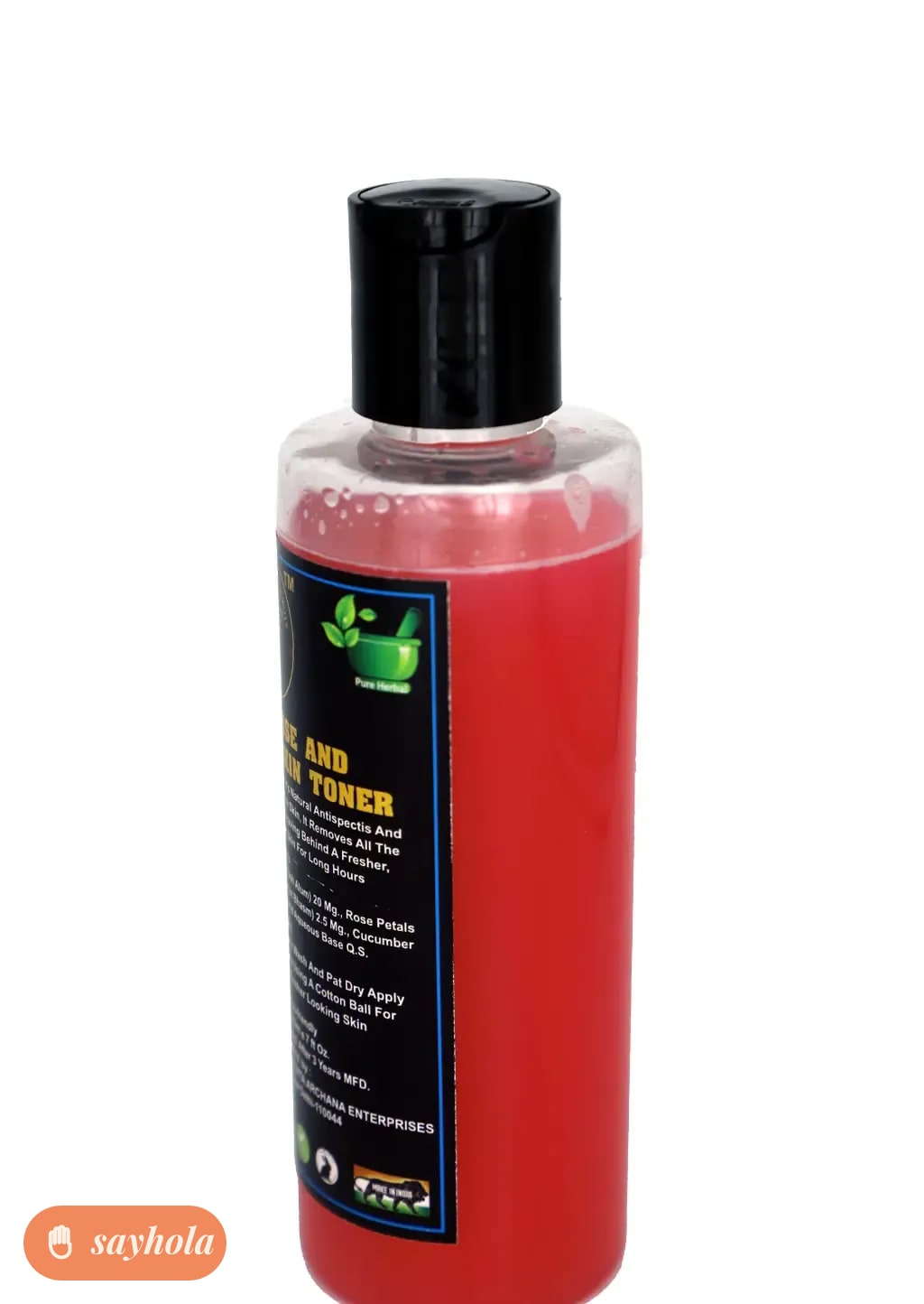 herbal rose and aloe vera skin toner 210ml