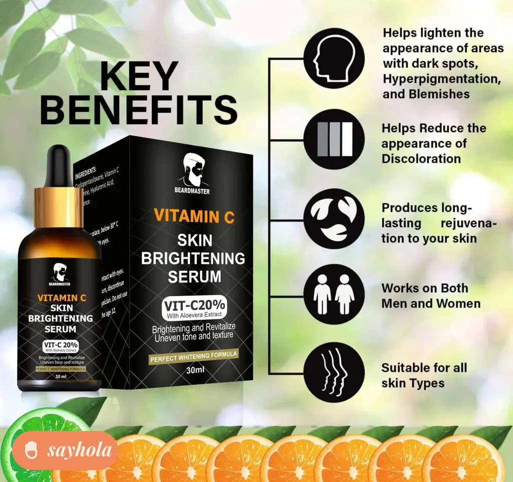 vitamin c serum with hyaluronic acid and aloe vera