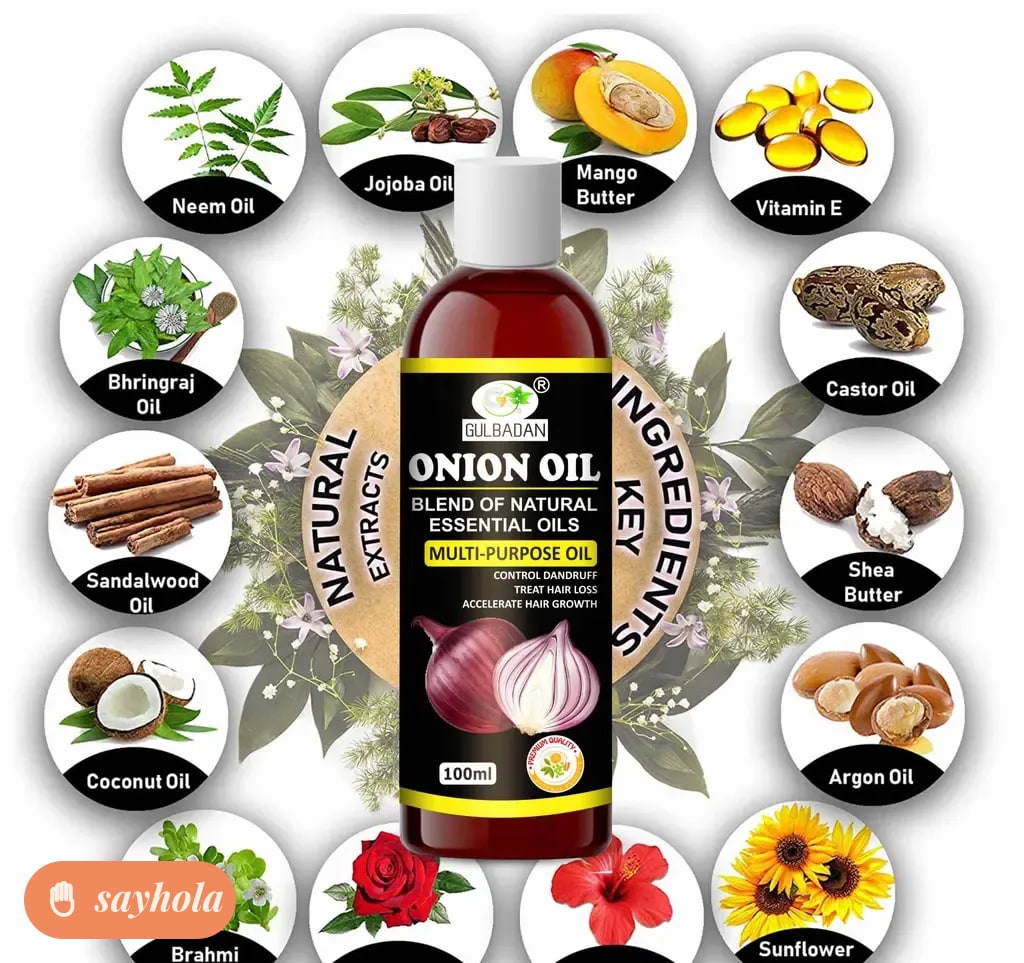 onion hair oil for hair regrowth and dandruff control