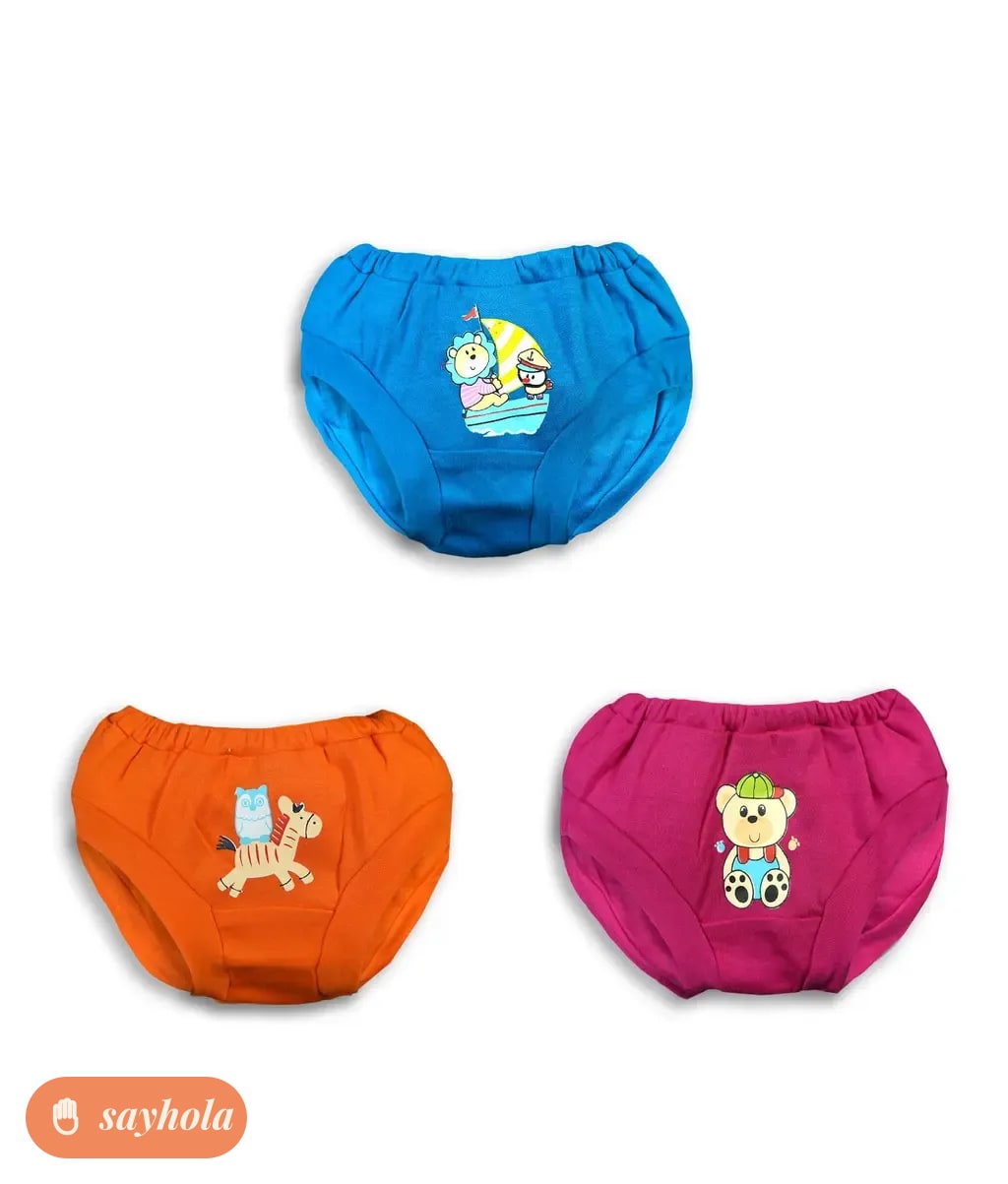 cotton printed briefs for toddlers pack of 3