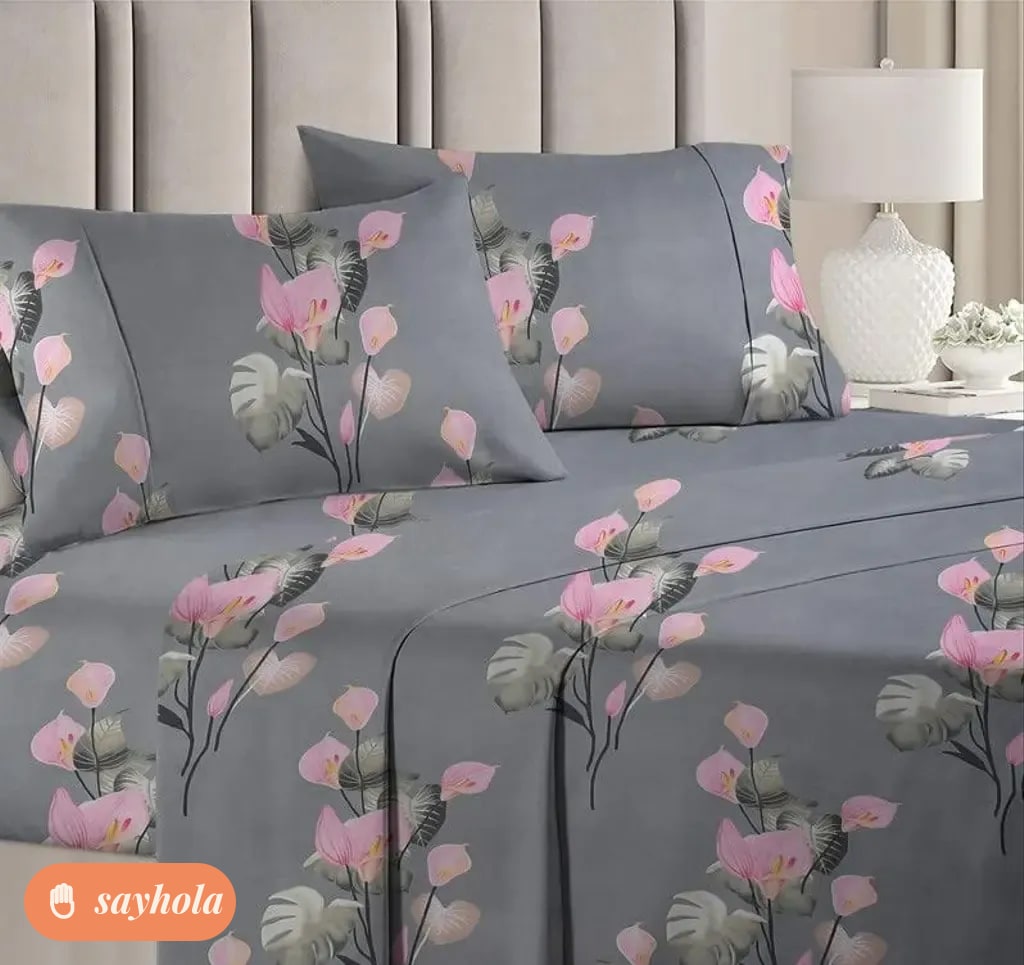 100% cotton comforter set with bed sheet and pillow covers