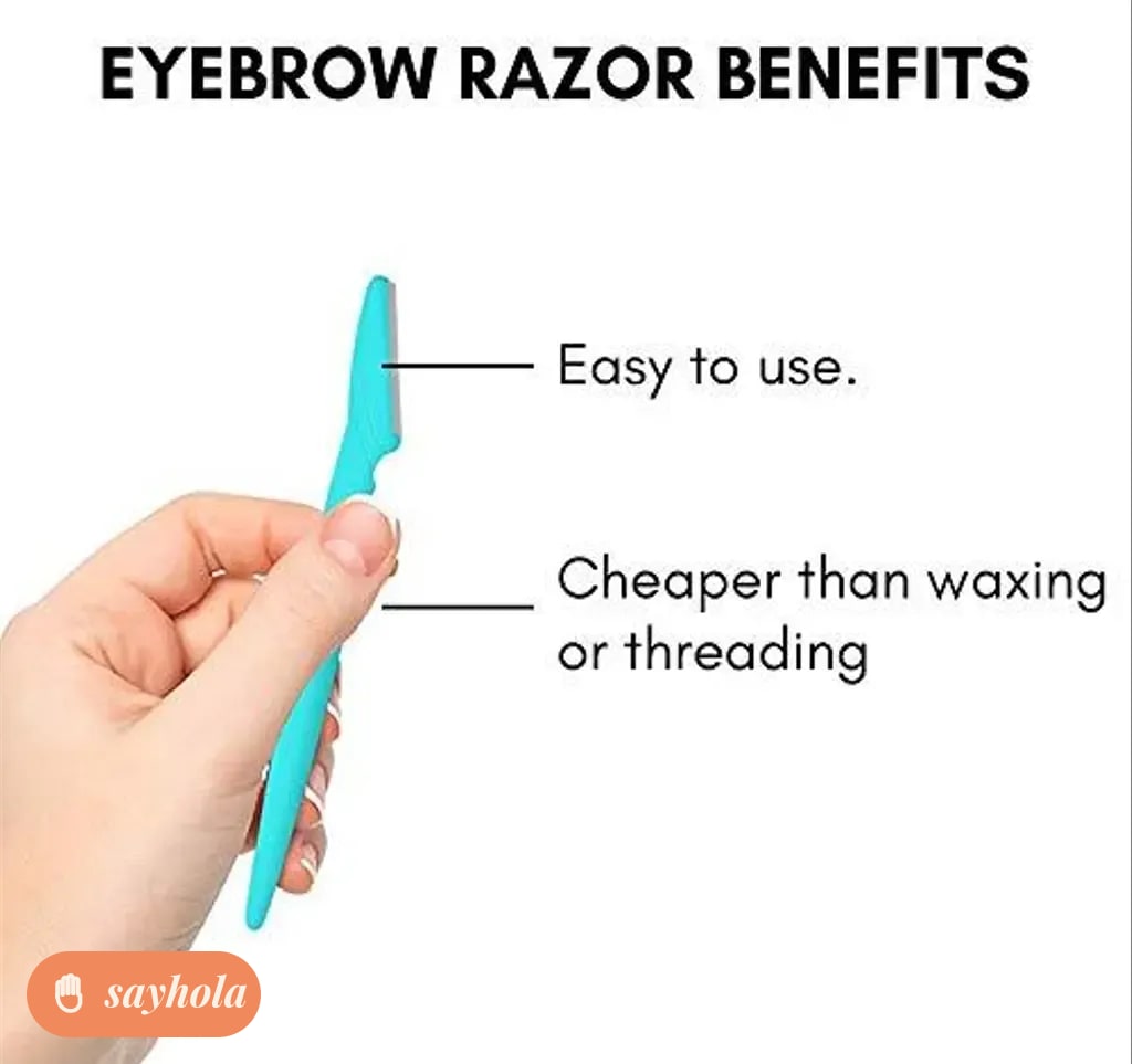 women's eyebrow and face shaver razor pack of 6